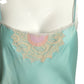 BILL TICE- 1970s 2pc Sateen Knit Nightgown & Bed Jacket, Size 4
