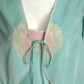 BILL TICE- 1970s 2pc Sateen Knit Nightgown & Bed Jacket, Size 4