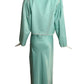 BILL TICE- 1970s 2pc Sateen Knit Nightgown & Bed Jacket, Size 4