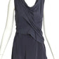 BRUNELLO CUCINELLI- Slate Blue Double Layer Tank Top, Size 4