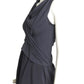 BRUNELLO CUCINELLI- Slate Blue Double Layer Tank Top, Size 4