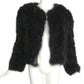 SONIA RYKIEL- 1980s Black Maribou Feather Jacket, Size 6