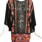 ROBERTO CAVALLI- 2016 Printed Knit Bat Wing Sleeve Top, Size 12