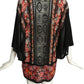 ROBERTO CAVALLI- 2016 Printed Knit Bat Wing Sleeve Top, Size 12