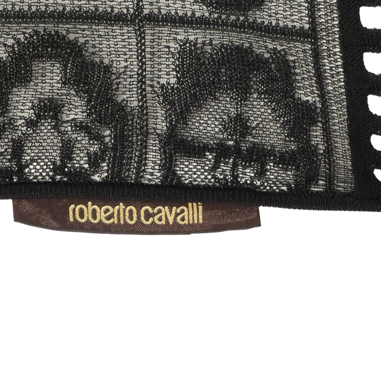 ROBERTO CAVALLI- 2016 Printed Knit Bat Wing Sleeve Top, Size 12