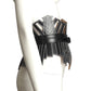 ALEXANDER MCQUEEN- 2023 Black Leather Laser Cut Waist Belt, Size 30