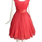 EMMA DOMB- 1950s Coral Party Dress, Size 4