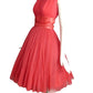 EMMA DOMB- 1950s Coral Party Dress, Size 4
