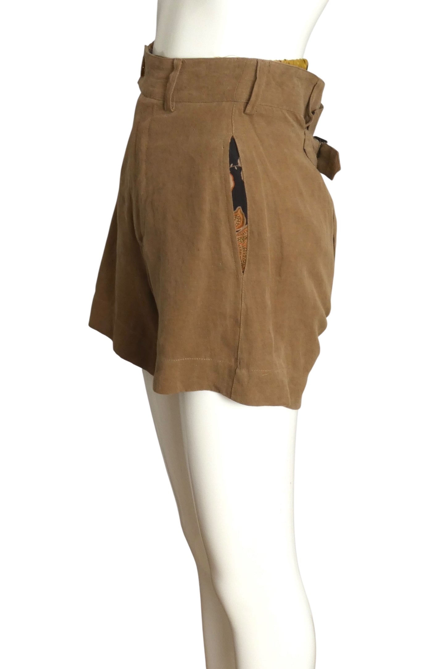 VIVIENNE WESTWOOD- NWT 2023 Brown Raf Bum Shorts, Size XS