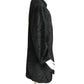 GIANNI VERSACE- 1990s Black Faux Fur Coat, Size 10