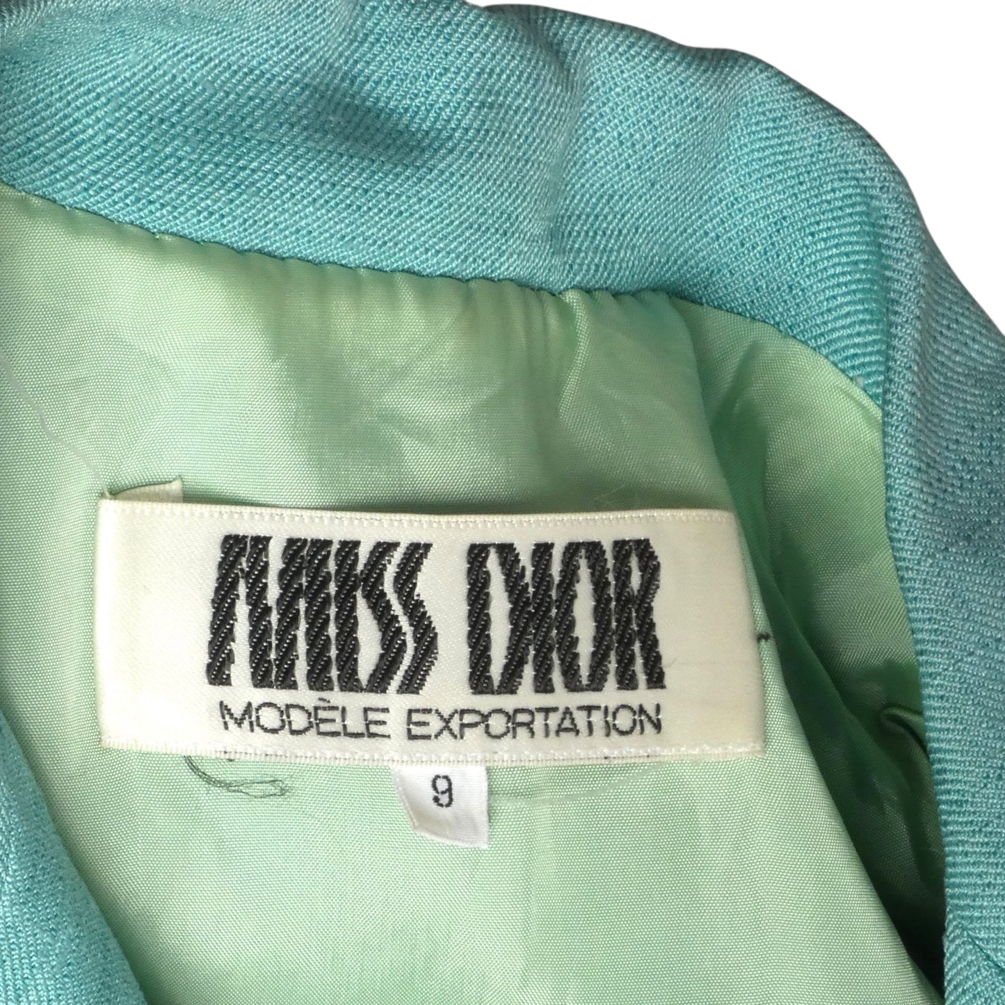 MISS DIOR- 1970s Blue Silk Blend Dress, Size 6