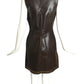 MOSCHINO JEANS- 1990s Brown Studded Dress, Size 12