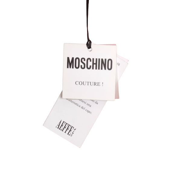 MOSCHINO COUTURE- NWT 2020 Red Print Satin Romper, Size 2