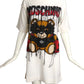MOSCHINO COUTURE- NWT 2020 Bat Bear Fringe Sweater Dress, Size Small