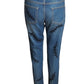MOSCHINO COUTURE- NWT 2020 Embroidered Denim Stitches Jeans, Size 6