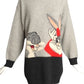 JC DE CASTELBAJAC- 1990s Bugs Bunny Tunic Sweater, Size 10