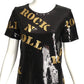 MOSCHINO COUTURE- NWT 2020 Rock-N-Roll Sequin Top, Size 2