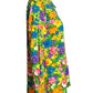 1970s Multi Color Floral Knit Blouse, Size 6