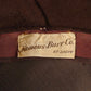 1930s Sculptured Brown Wool Felt Hat