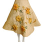 1950s Floral Straw Summer Skirt, Size 2