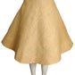 1950s Floral Straw Summer Skirt, Size 2