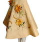 1950s Floral Straw Summer Skirt, Size 2