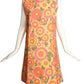 1960s Floral Paper Dress, Size 8