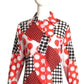 1970s Multi Color Polka Dot Blouse, Size 6