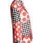 1970s Multi Color Polka Dot Blouse, Size 6