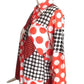 1970s Multi Color Polka Dot Blouse, Size 6