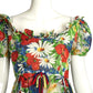 EMMA DOMB- 1960s Floral Batiste Dress, Size 4