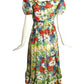EMMA DOMB- 1960s Floral Batiste Dress, Size 4
