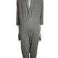 NORMA KAMALI - 1980s Cotton Knit Jumpsuit, Size-Petite