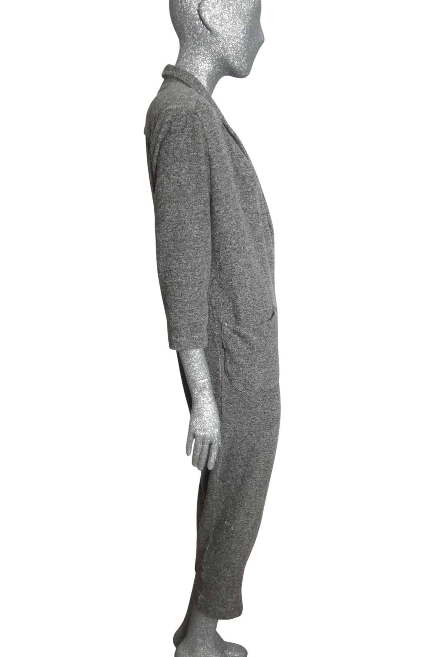 NORMA KAMALI - 1980s Cotton Knit Jumpsuit, Size-Petite