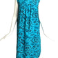 1960s Cotton Hawaiian Islands Print Dress, Size 8