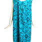 1960s Cotton Hawaiian Islands Print Dress, Size 8