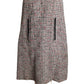1940s Wool Tweed & Velvet Cape, Size S/M