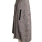 1940s Wool Tweed & Velvet Cape, Size S/M