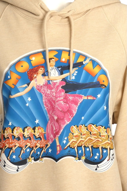 MOSCHINO COUTURE- NWT 2022 Graphic Print Hoodie Dress, Size 4