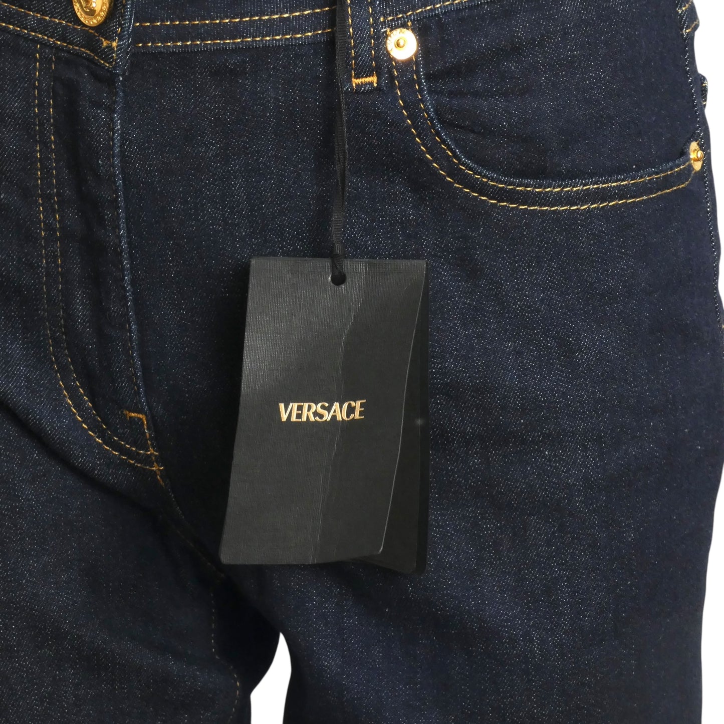 VERSACE- NWT 2024 Denim Skinny Leg Jeans, Size 8