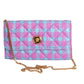 VERSACE- NWT Multi Color Quilted Tweed Clutch