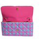 VERSACE- NWT Multi Color Quilted Tweed Clutch