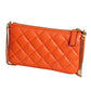 VERSACE- NWT Orange Quilted Leather Mini Purse