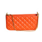 VERSACE- NWT Orange Quilted Leather Hand Bag
