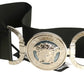 VERSACE- NWT 2024 Black Elastic & Metal Belt, Size XL