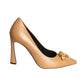 VERSACE- NIB Beige Leather Medusa Head Pumps, Multiple Sizes Available