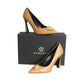 VERSACE- NIB Beige Leather Medusa Head Pumps, Multiple Sizes Available