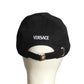 VERSACE-  NWT Black Embroidered Cap, Size 57