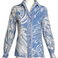 EMILIO PUCCI-1960s Printed Cotton Batiste Blouse, Size 4