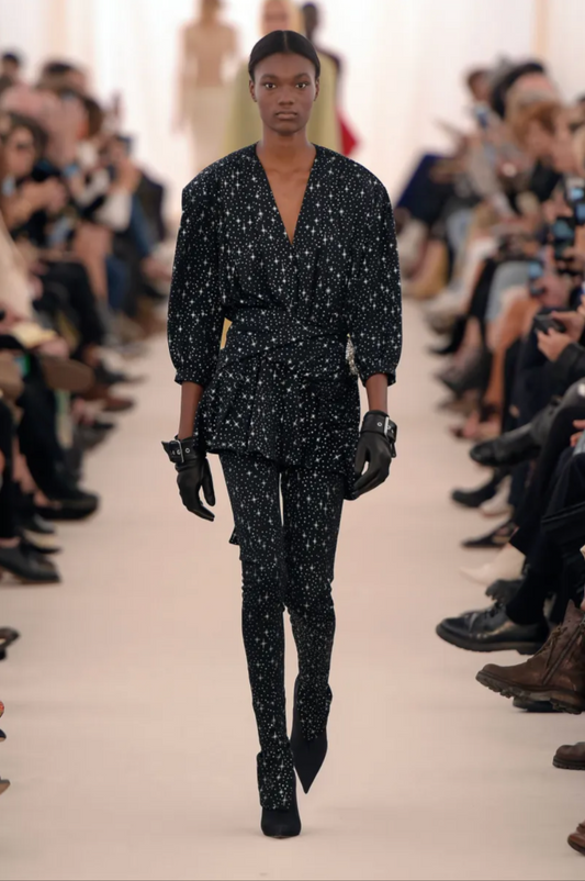 BALENCIAGA- 2017 Star Print Knit Dress, Size 4